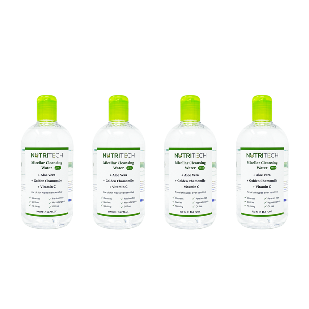 Caja de 4 Piezas de Agua Micelar